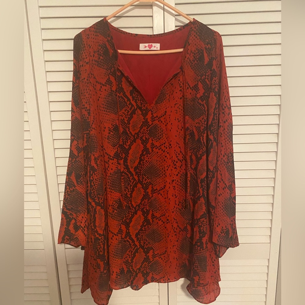 Buddy Love Red Snake Skin